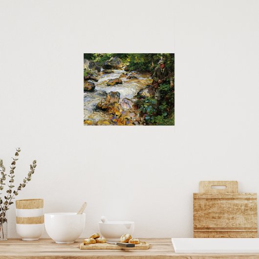 Sargent - Trout Stream in Tirol 1914 Poster (Keuken)