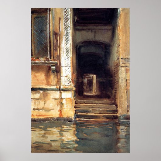 Sargent - Venetian Doorway 1902 Poster (Voorkant)