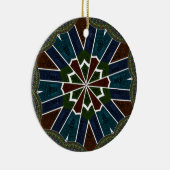 Sari geïnspireerd ontwerp met ingewikkelde details keramisch ornament (Rechts)