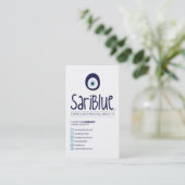 SariBlue | CARTE DE VISITE 3 (Debout devant)