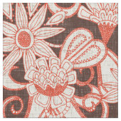 sarilmak brown sinaasappel stof (Close Up)