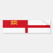 Sark Flag Bumpersticker (Voorkant)