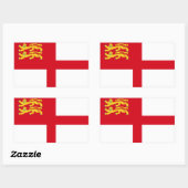 Sark Flag Rechthoekige Sticker (Vel)