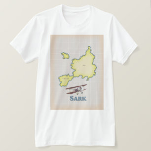 Sark-stijlkaart T-shirt