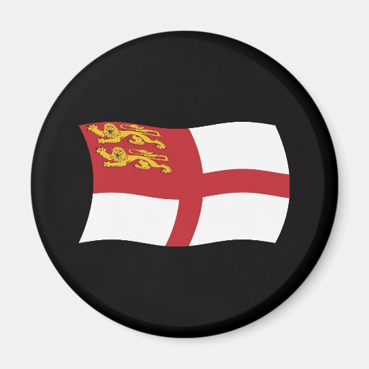 Sark Vlag Magneet (Voorkant)