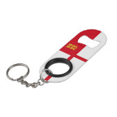 Sark-vlag Mini Flessenopener (Voorkant Gekanteld)