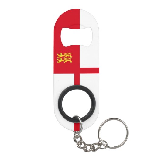 Sark-vlag Mini Flessenopener (Achterkant)