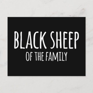 Sarkasmus Gothic Black Sheep of the Family Briefkaart