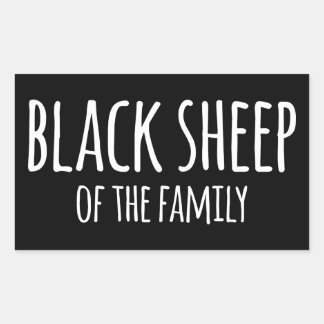 Sarkasmus Gothic Black Sheep of the Family Rechthoekige Sticker