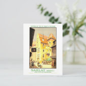 Sarlat, Frankrijk, Reisposter Briefkaart (Staand voorkant)