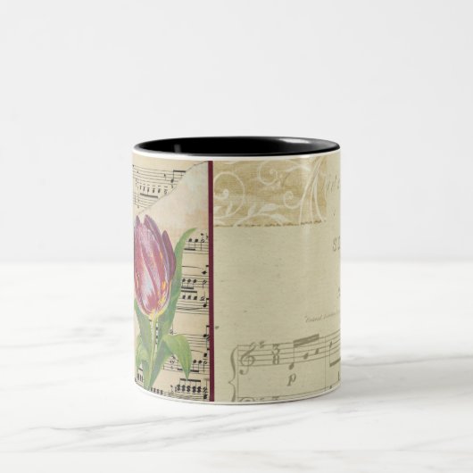 Sarod Tulip  — Datablad Music Gepersonaliseerd Tweekleurige Koffiemok (Center)