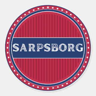 Sarpsborg City Pride Emblem – Norwegian Identity Ronde Sticker
