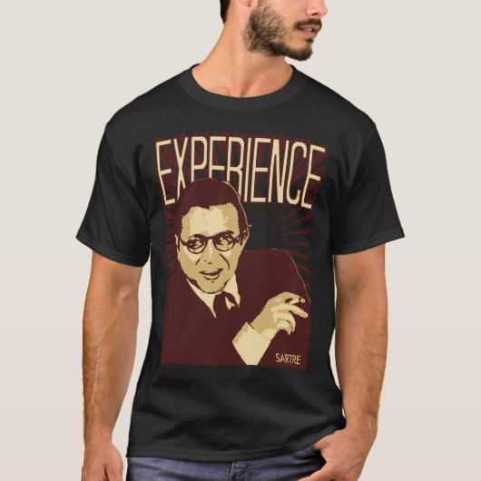 Sartre — Ervaring T-shirt (Voorkant)
