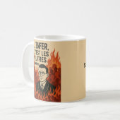 Sartre L'enfer, c'est les autres. Mug Classique, 3 (Devant gauche)