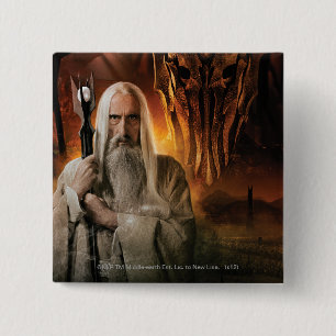 SARUMAN™ en Foes Vierkante Button 5,1 Cm