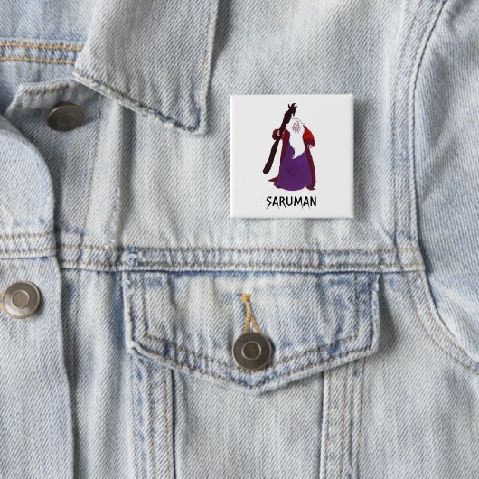 SARUMAN(TM)-Button Vierkante Button 5,1 Cm (In situ)