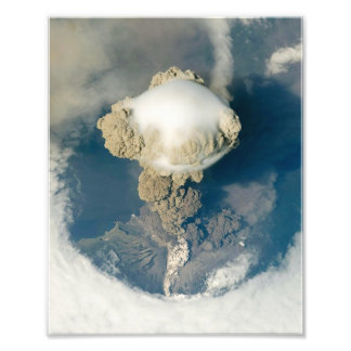 Sarychev Volcano, Koerilanden, Rusland Foto Afdruk