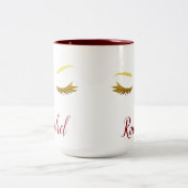 Sas en Lashes Tweekleurige Koffiemok (Center)