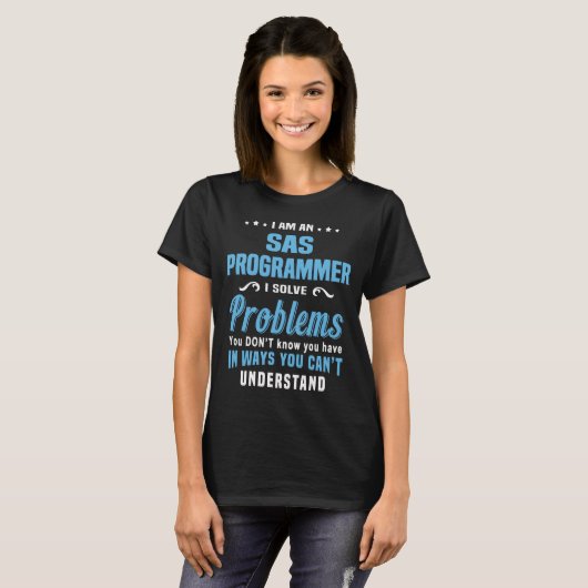 SAS Programmer T-shirt (Voorkant volledig)