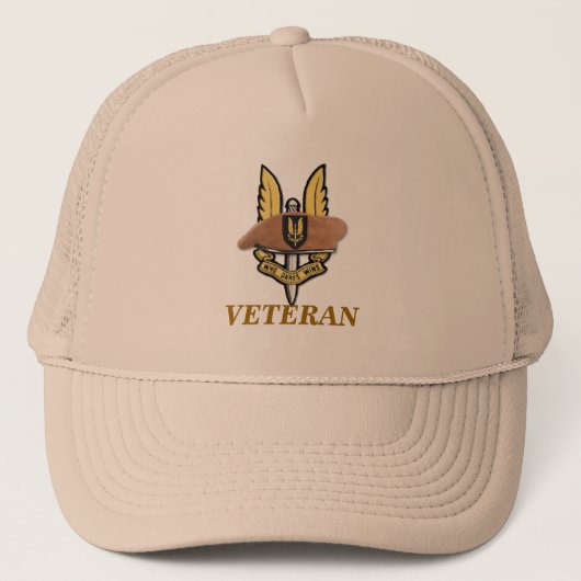 SAS speciale badge voor de luchtdienst oorlogsvett Trucker Pet (Voorkant)