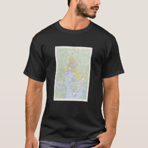 Sasebo Japan Map 1945 T-shirt