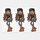 Sasha Bratz x Dolls Kill Outfit Wrapping Paper (Voorkant 3)