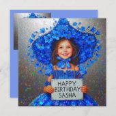 SASHA ~ Carte d'anniversaire ~ Bluebells ~ (Devant / Derrière)