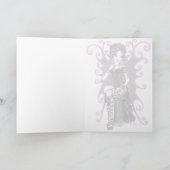 "Sasha" Couture Roze Valentijn Fairy Kaart (Binnen)