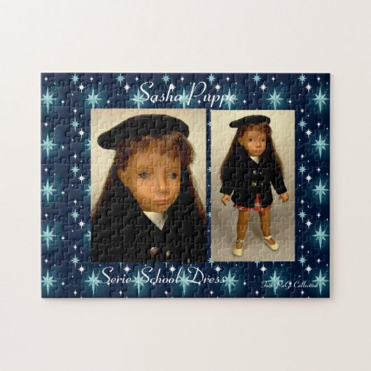 Sasha Doll Puzzle School Dress Legpuzzel (Horizontaal)