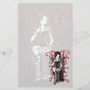 "Sasha" Gothic Couture Valentijn Fairy Stationery Briefpapier