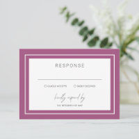 Sasha Mauve Modern Wedding