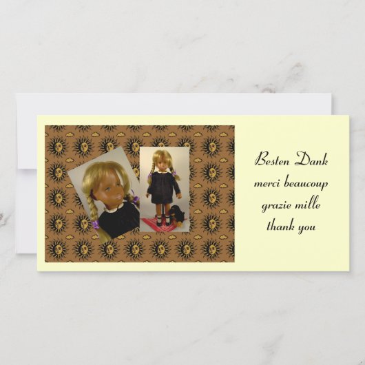 Sasha MERCI carte photo (Devant)