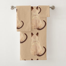 Sasha Siamese Cat Lover Back Uitzicht Je bent purr Bad Handdoek