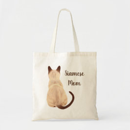 Sasha Siamese Cat Mam Kat, wegkijkend Uitzicht Tote Bag