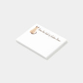 Sasha Siamese Kat Persoon Kitty Wegkijkend Kunst Post-it® Notes (Schuin)
