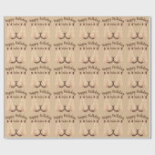 Sasha Siamese kat Sitting Birthday Kat Aangepast Cadeaupapier (Vlak)