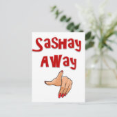 Sashay Away Briefkaart (Staand voorkant)