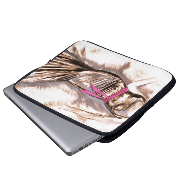 "Sashed" laptophoes Laptop Sleeve (Voorkant onderkant)