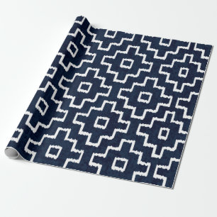 Sashiko naadloos kleurkleurstofpatroon met traditi cadeaupapier