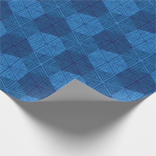 Sashiko Sneeuwvlok Patchwork Inpakpapier (Hoek)