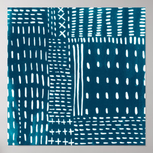 Sashiko Stitches Poster