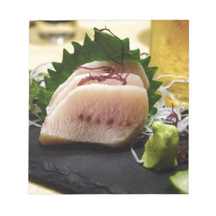 Sashimi Mekajiki Szwaarfish Wasabi Raw Fresh Notitieblok