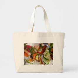 Sashimi Salmon Fish Food Seafood Japans Grote Tote Bag