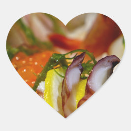 Sashimi Salmon Fish Food Seafood Japans Hart Sticker