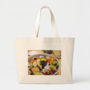 Sashimi Zalm Tonijn Vis Zeevruchten Kaviaar Japans Grote Tote Bag