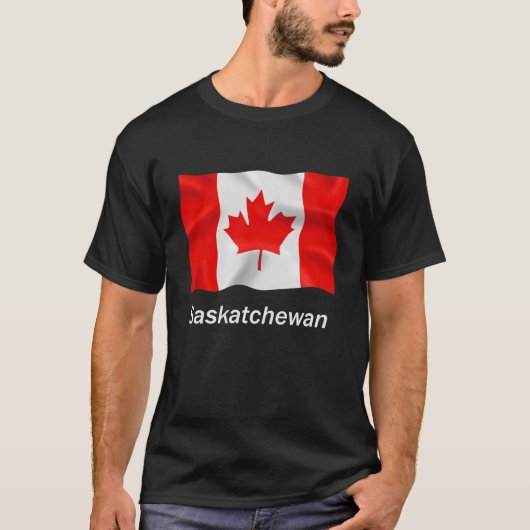 Saskatchewan - Basic Dark T-Shirt (Voorkant)