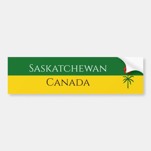 saskatchewan bumpersticker (Voorkant)