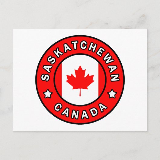 Saskatchewan Canada Briefkaart (Voorkant)