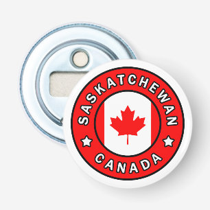 Saskatchewan Canada Button Flesopener