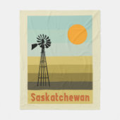 Saskatchewan Canada Fleece Deken (Voorkant)